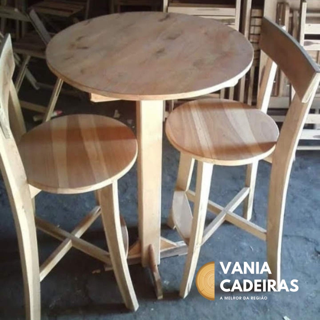 Conjunto Bistrô Mesa + 2 Banquetas - Imagem 2