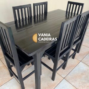 Conjunto Mesa Havana 1,50x80 com 6 Cadeiras