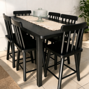 Conjunto Mesa Country 1,50x80 com 6 Cadeiras